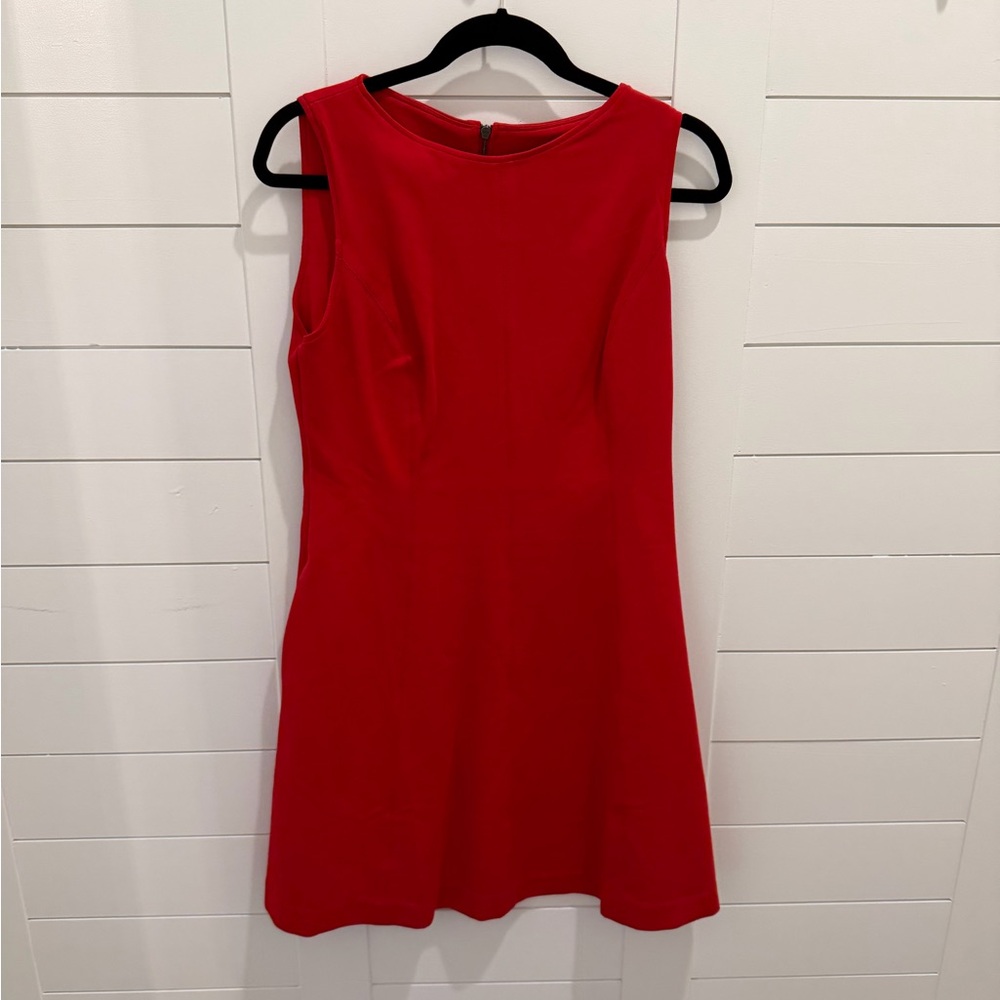 SPANX Bold Red Midi Dress